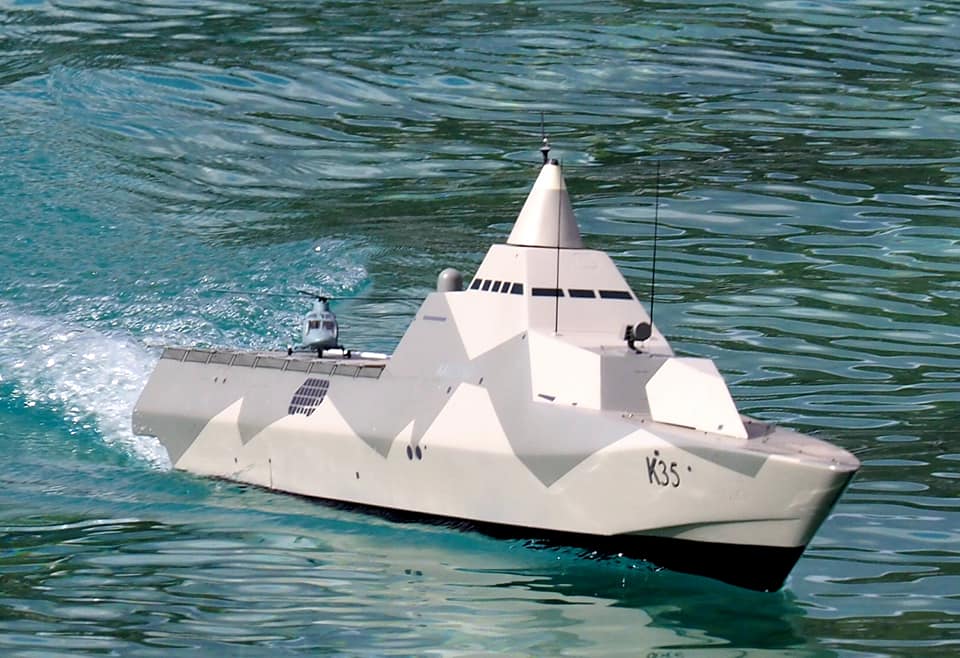Task Force 72 - The shape of warships to come? Two very...