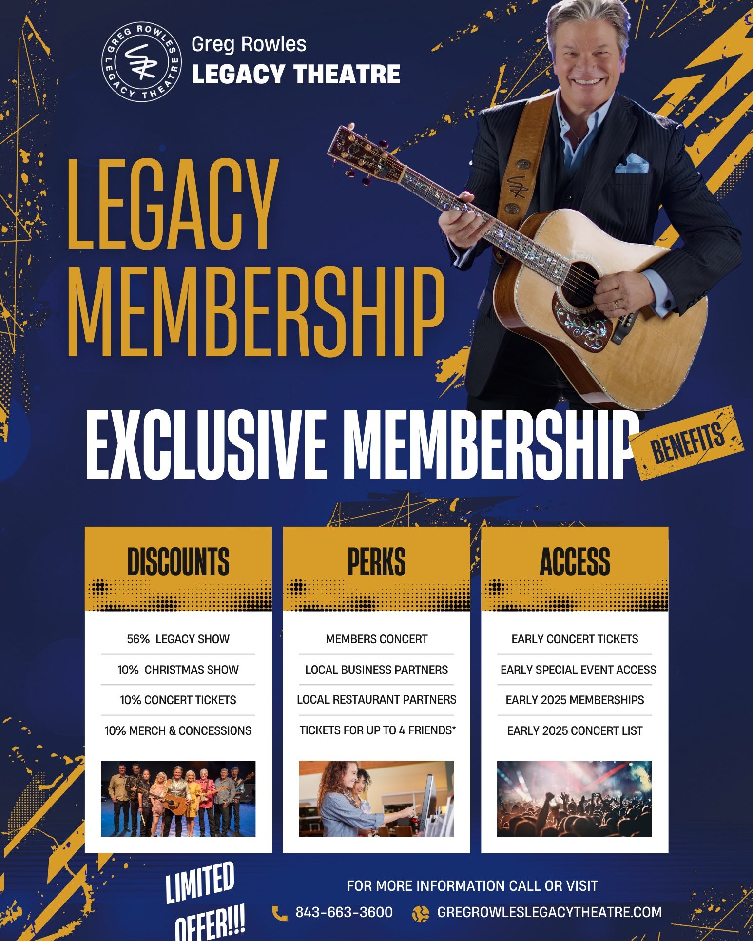 🚨 HURRY BEFORE THEY'RE GONE!... - Greg Rowles Legacy Theatre | Facebook