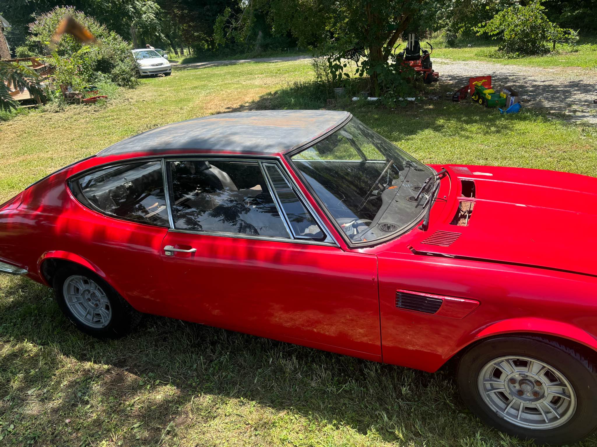 Fiat Dino à Friction Vintage Par Joustra - Voiture Miniature En Tôle, Bon état