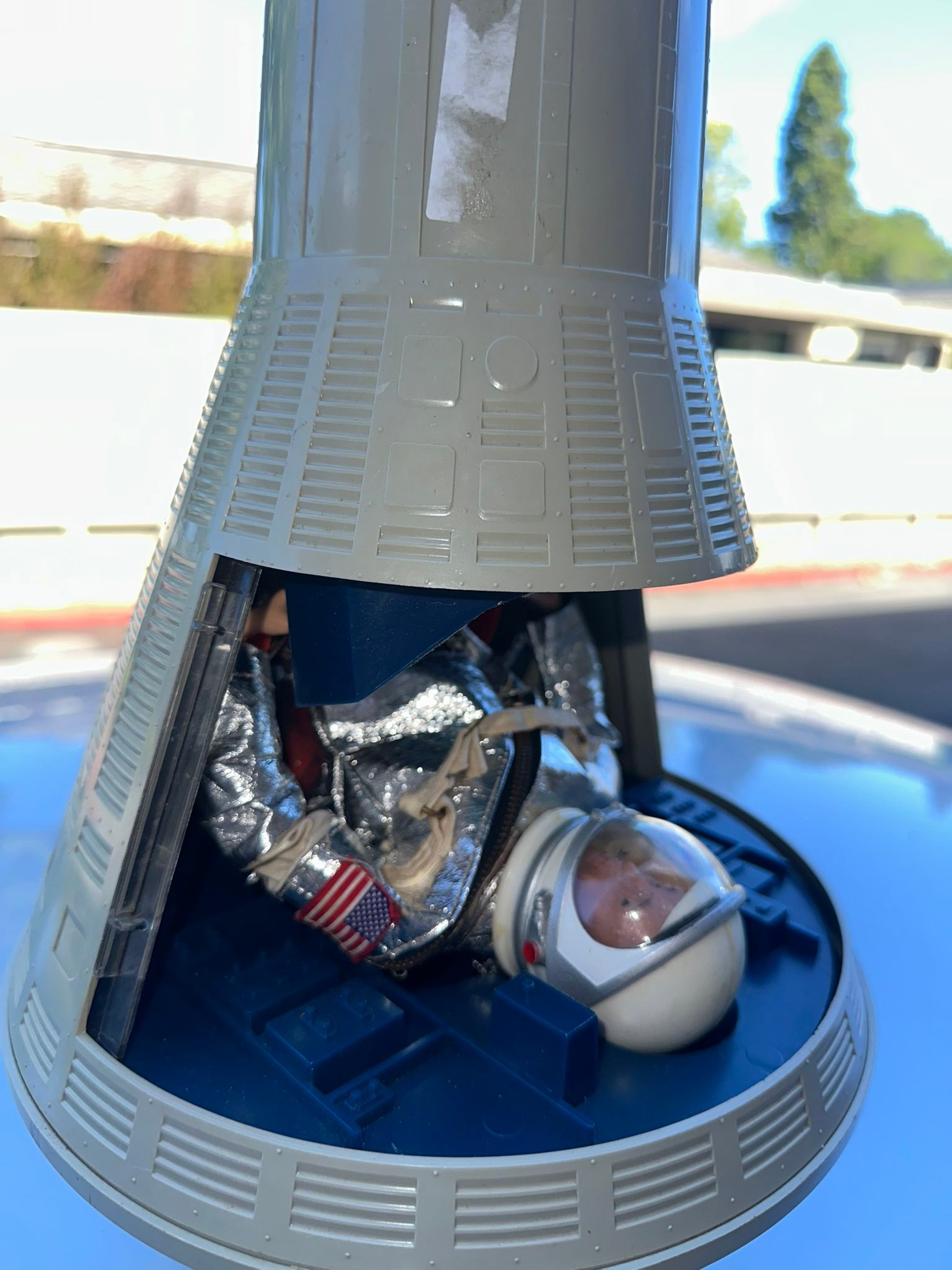 Vintage GI joe astronaut and space capsule !