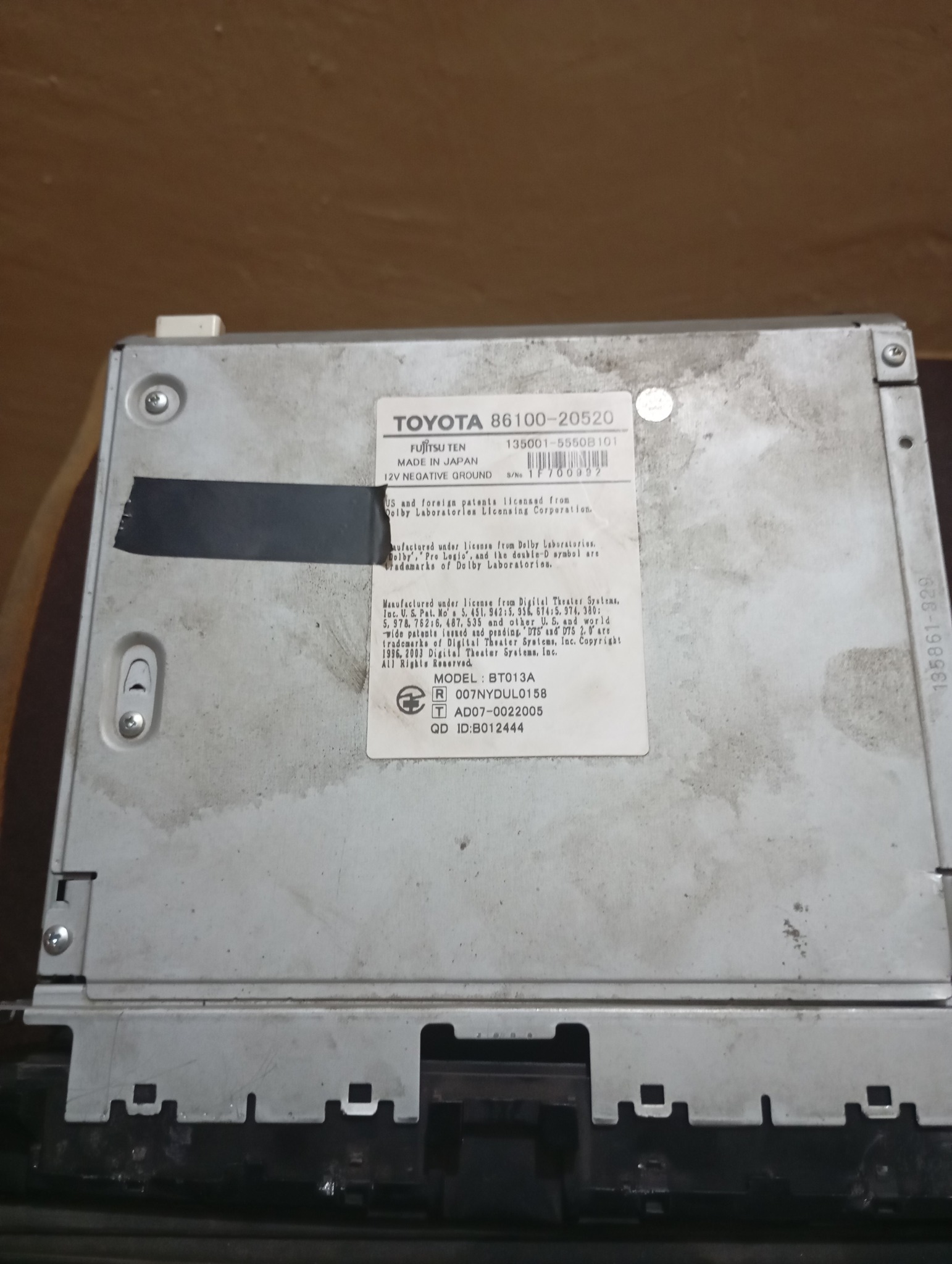 Toyota Allion 2007 original radio frame for sale