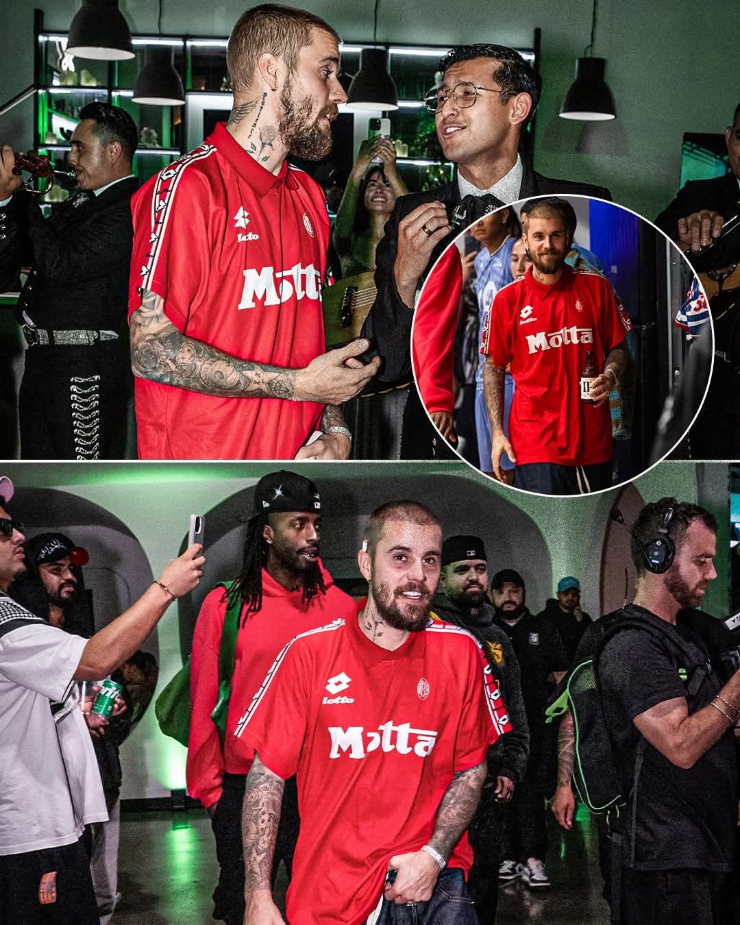 JUSTIN BIEBER IS PROPER FOOTBALL LEAGUE 💪 The Canadian singer was