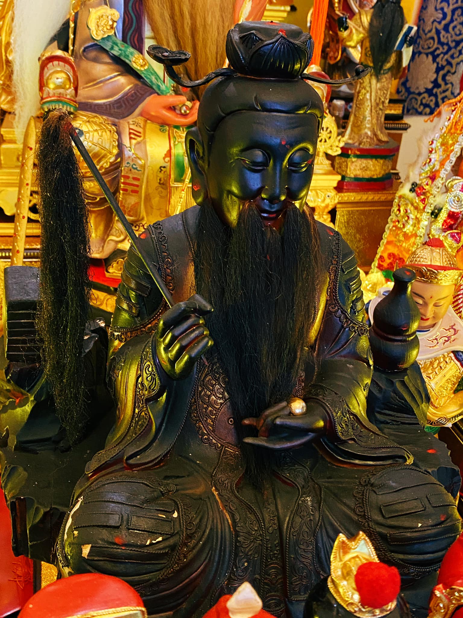 皇梵寺 玉皇太子殿下祖庭 - 🕊 意义非凡·太上老君 🐉 19寸老君，受百姓香火近40年熏黑。 来自“...