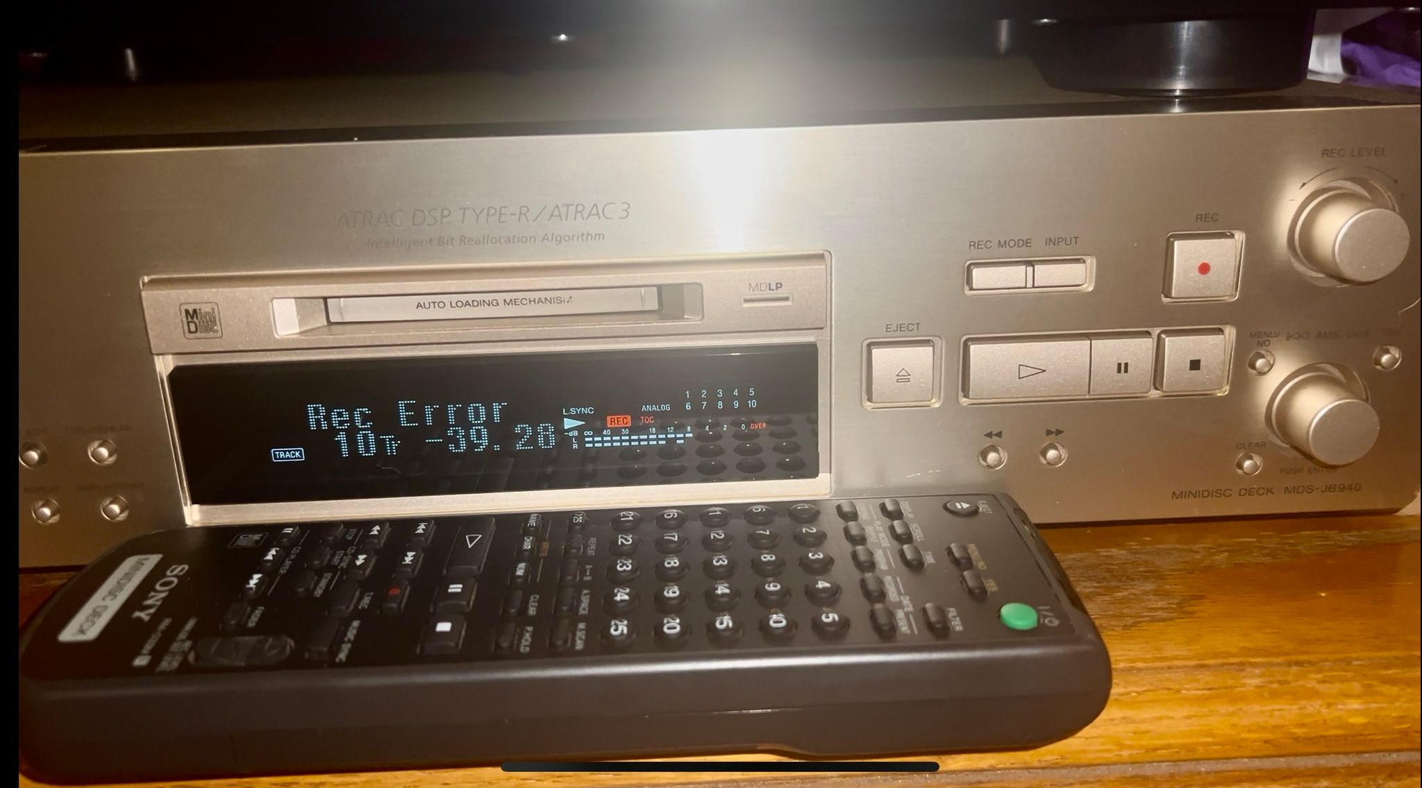 SONY MDS-JB920 MDデッキ 通電OK C13エラー ジャンク SONY MDS-JB920