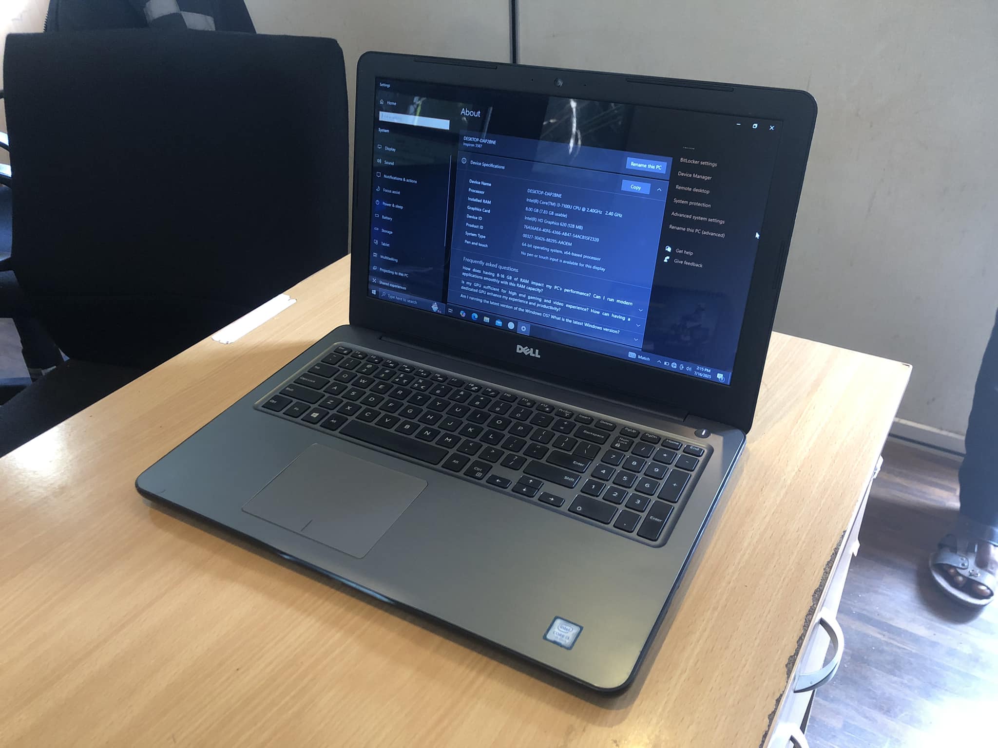 Dell Inspiron P66F laptop specifications
