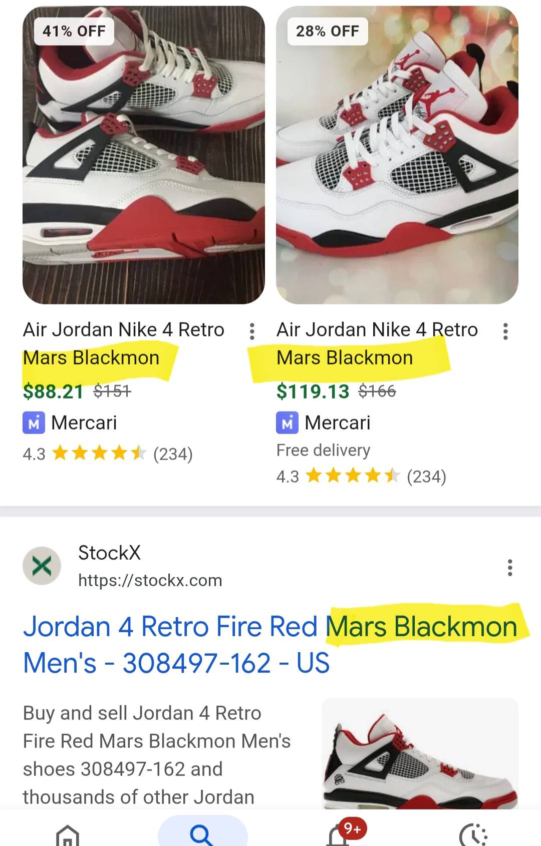 Mars Blackmon Air Jordan Nike 4 Retro shoes