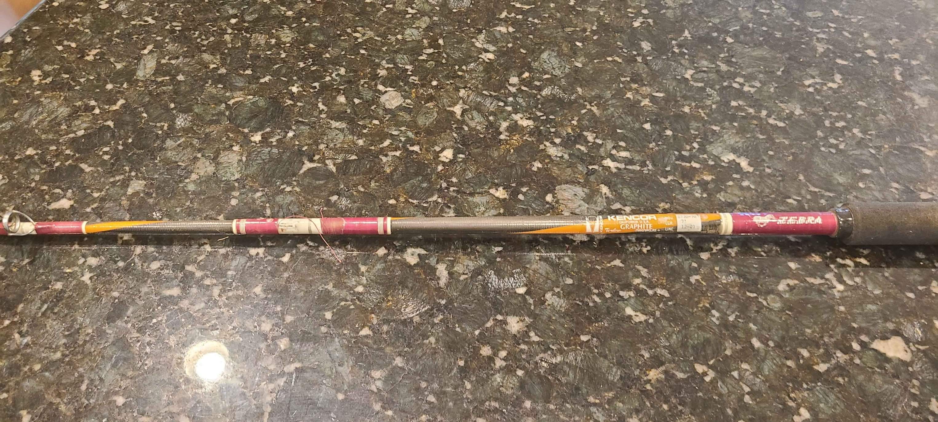 Kencor ZEBRA ZB1 6’9” Tenlew Magnaglas GRAPHITE 20-60Lb Fishing Rod ...