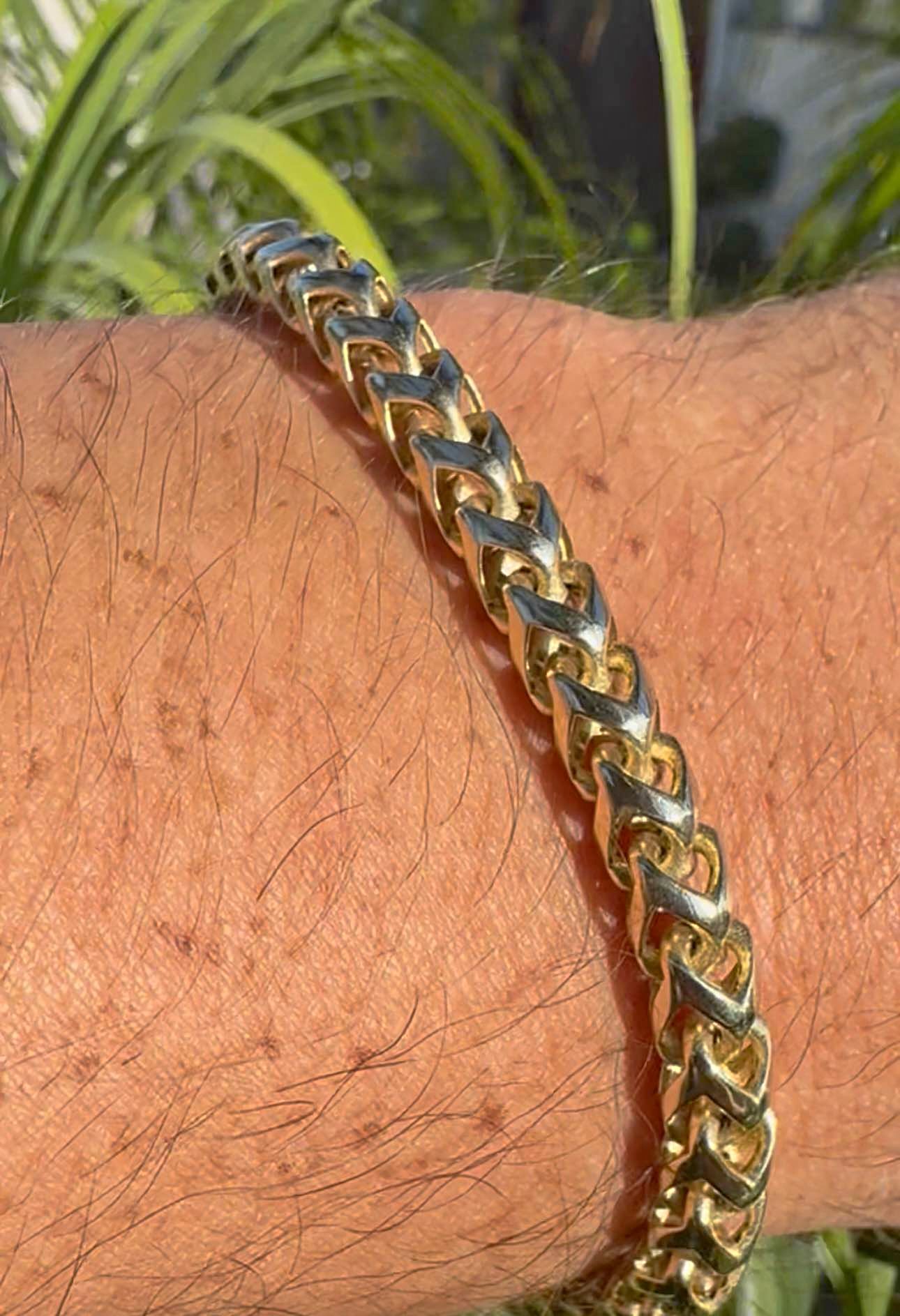14kt Gold Monaco Rondo 8in Bracelet - Bracelets - Santa Paula ...