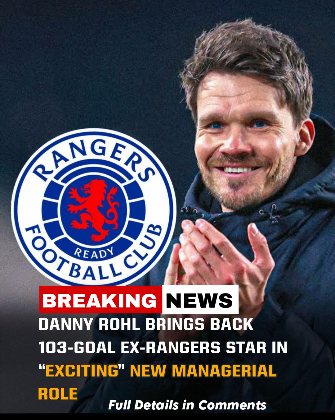 RANGERS FC GROUP | ‘Huge Boost’ – 103-Goal Former Rangers & Dundee ...