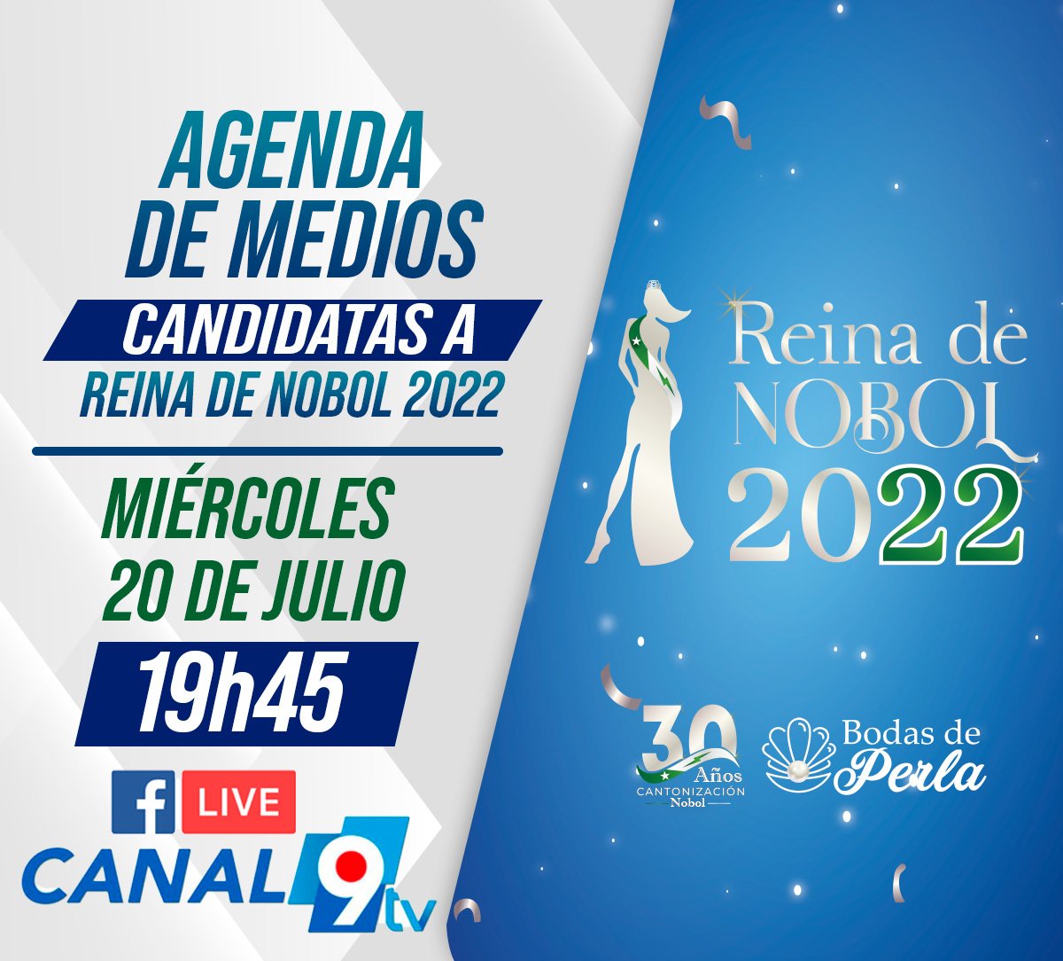 #EnEsteMomento Las 🔟... - Certamen Reina de Nobol 2023