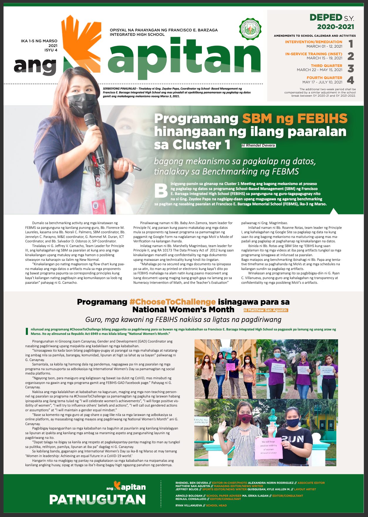 DepEd Tayo Francisco E. Barzaga IHS - Dasmariñas City - Para sa linggo ...