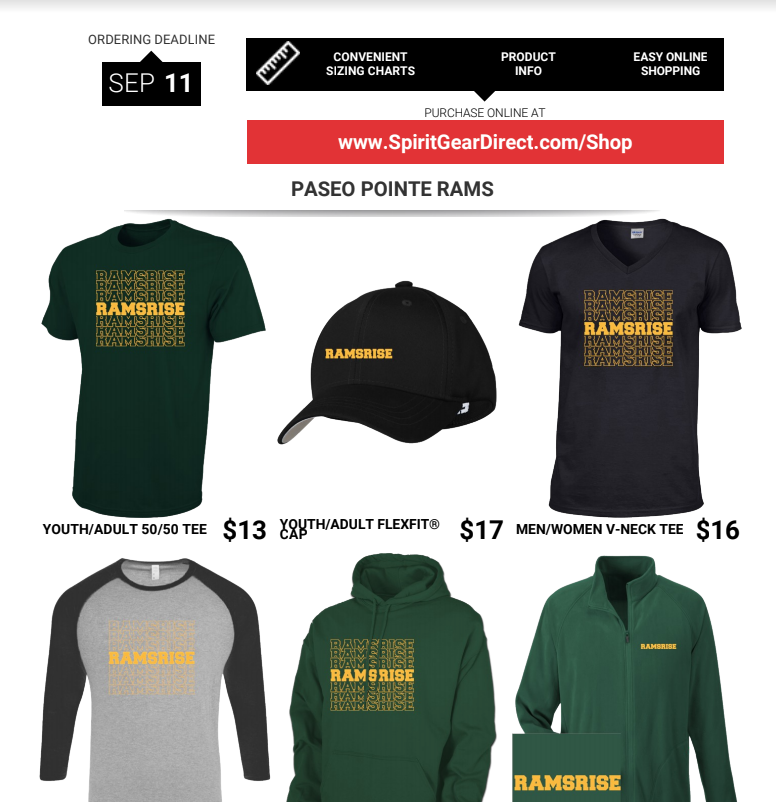 Ram Spirit Gear is... - Paseo Pointe Dual Language Academy