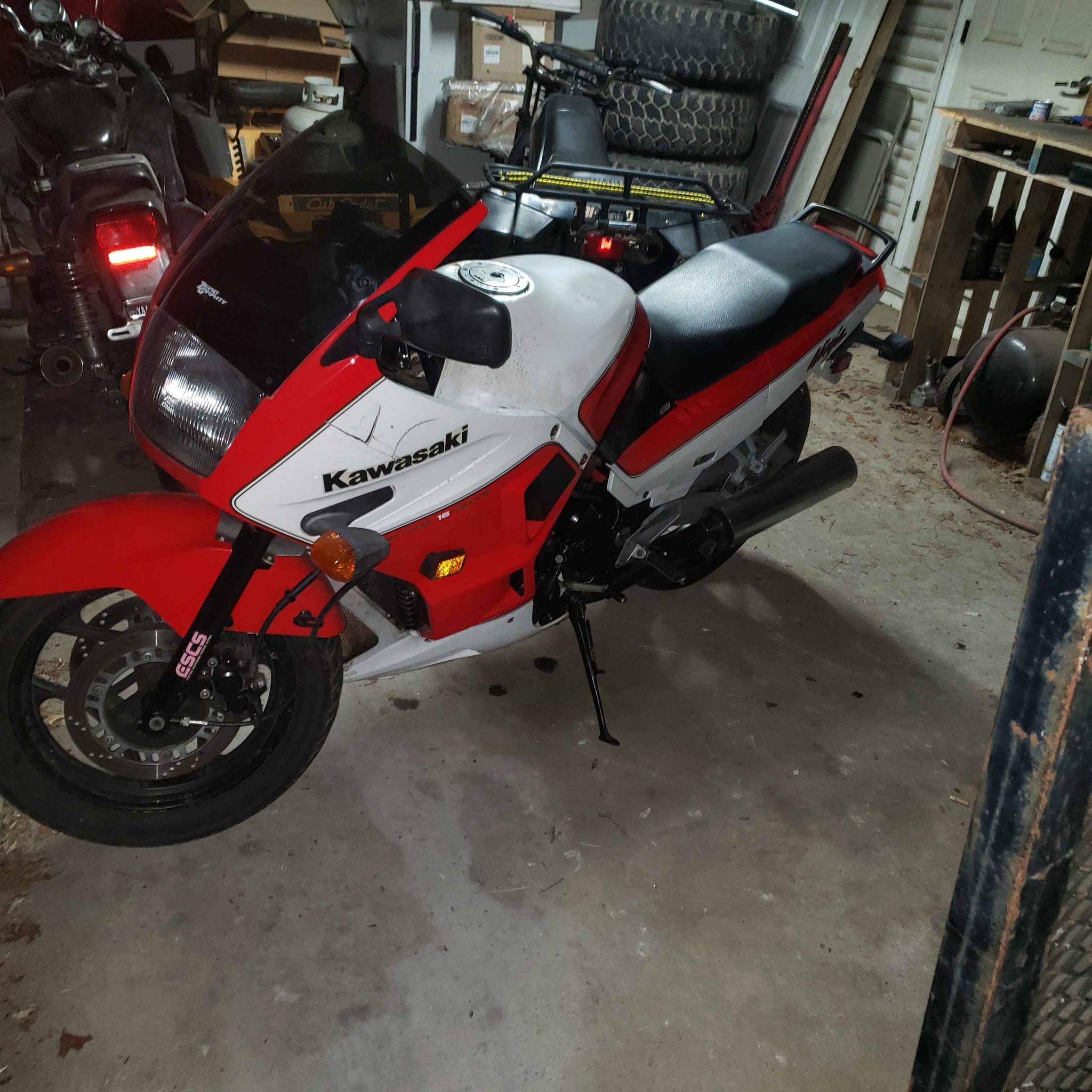 1987 kawasaki ninja zx750 F1 model. Rare bike, only made a few