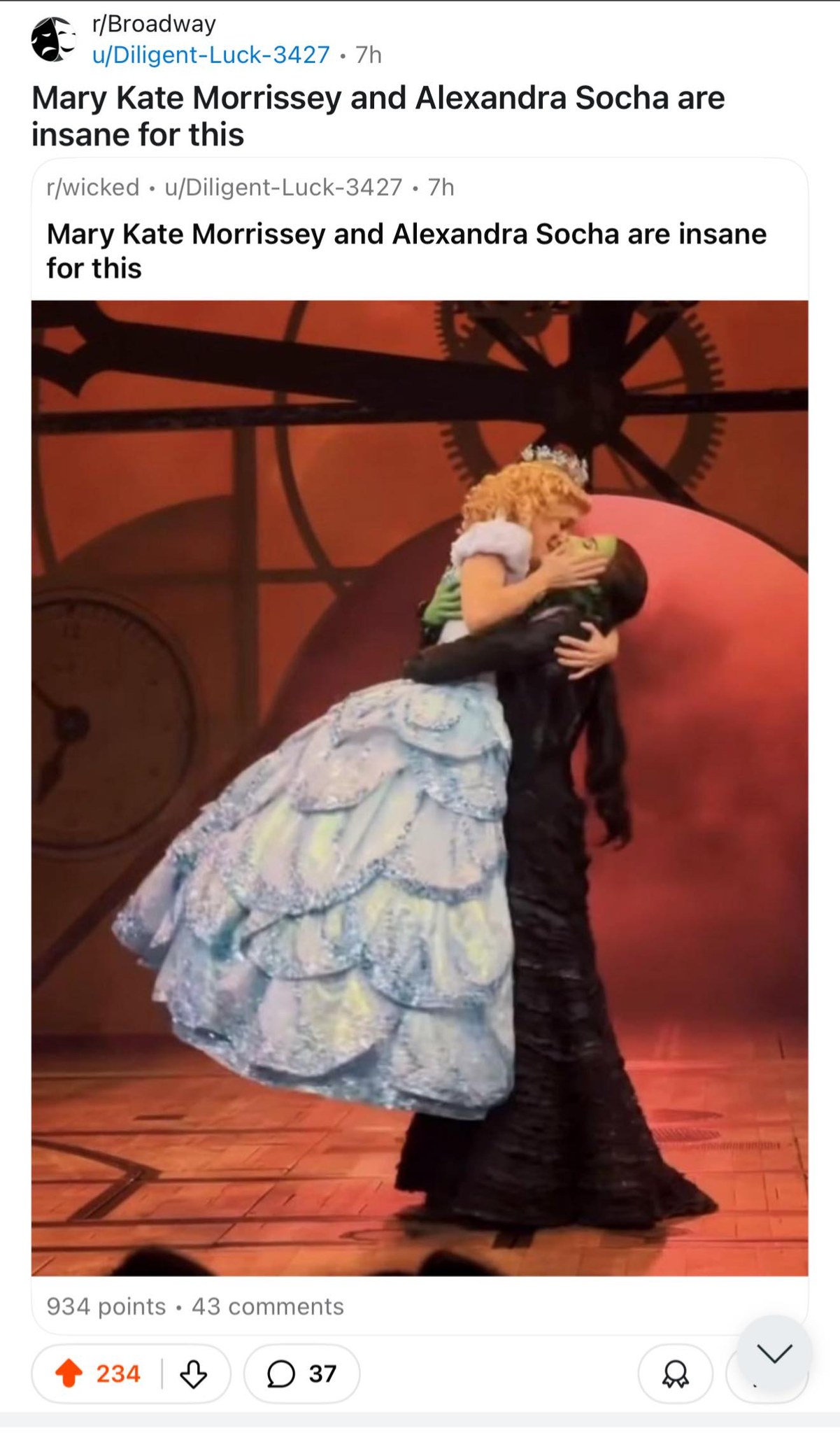 Look what the leads did on Broadway!