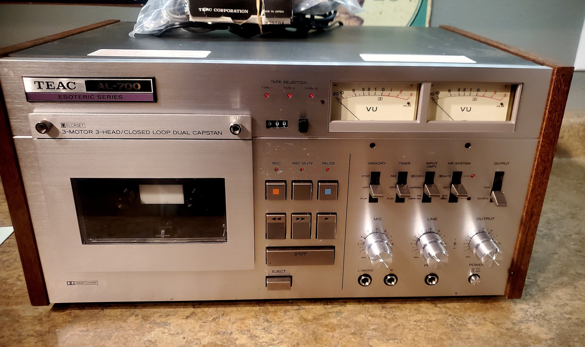 Vintage TEAC AL-700 Esoteric Series Elcaset deck for sale
