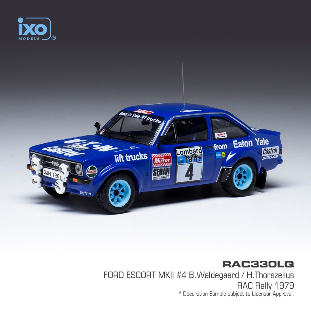 RAC329LQ FORD ESCORT MKII #1 H.Mikkola / A.Hertz Winner RAC Rally