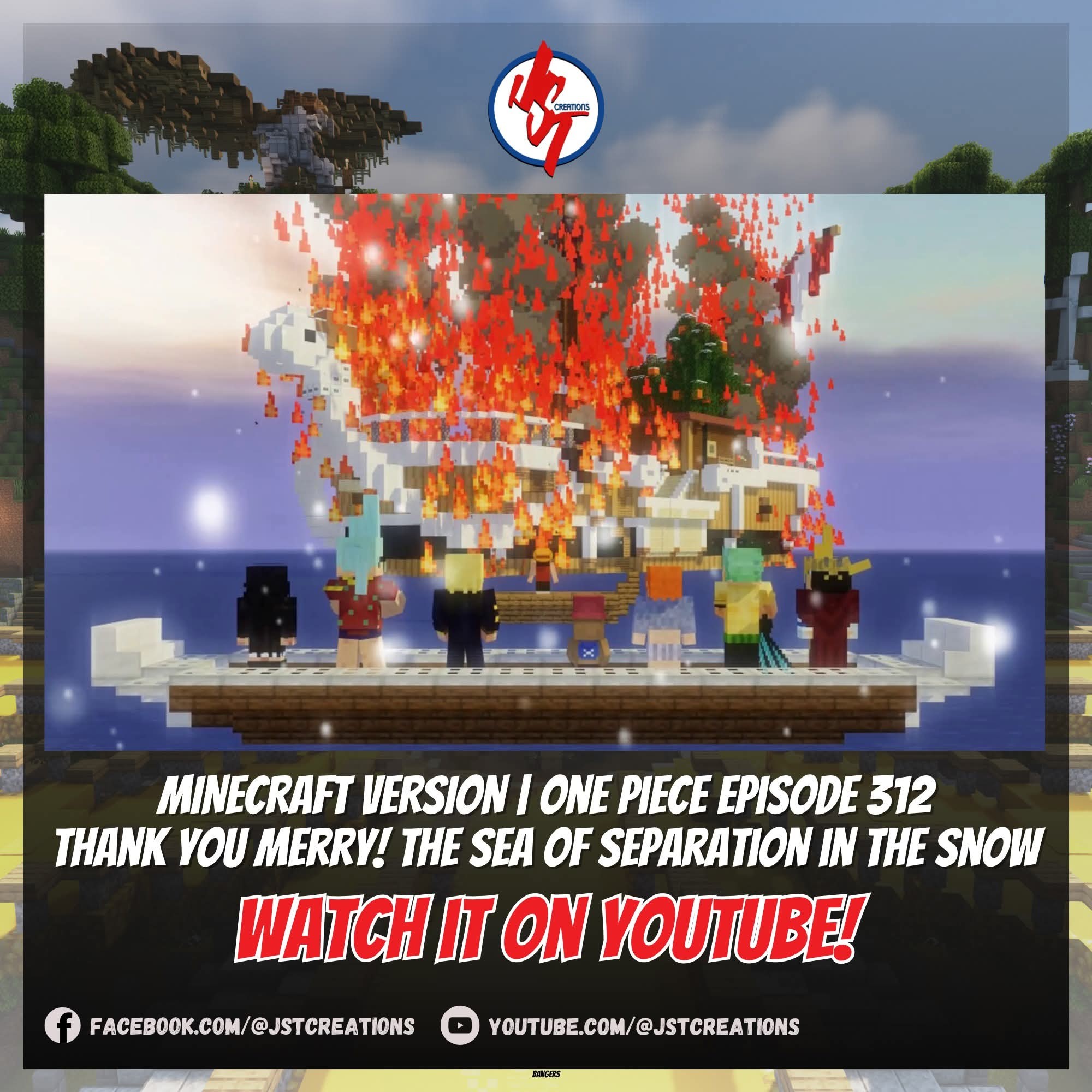 Minecraft animation tribute to One Piece episode 312