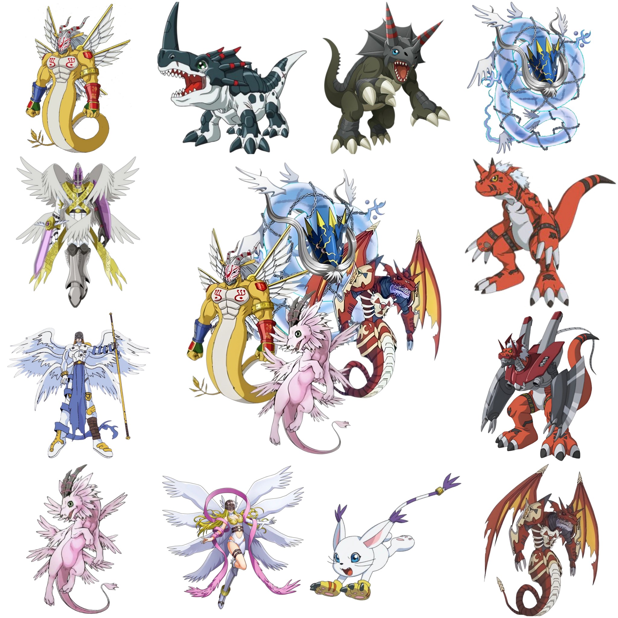 Digimon Club Fans | The Four Great Dragons | Facebook