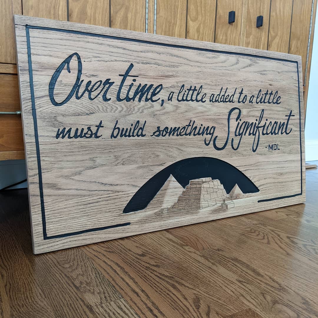 This hand routered and carved... - Stilson Sign and Custom | Facebook