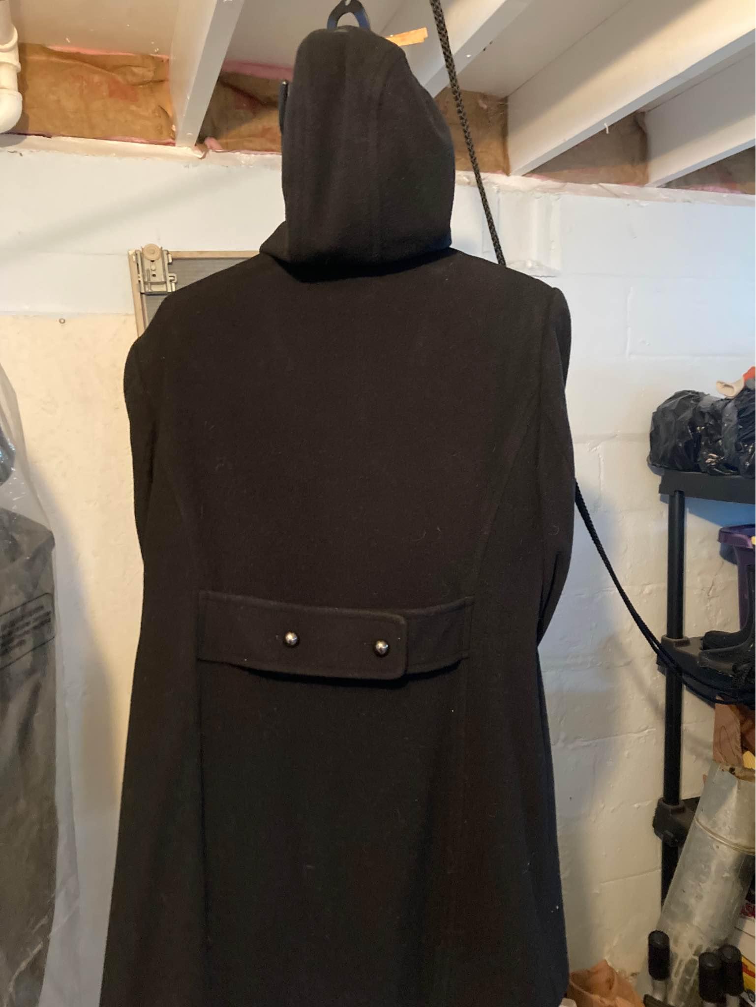 High End Coats Worthington black buckle, East 5th gen. leather coat