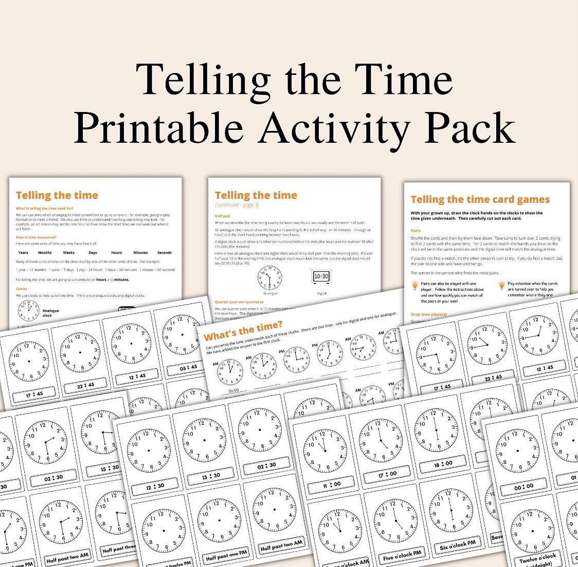 Acorns to Oaks - Our printable Telling the Time pack... | Facebook