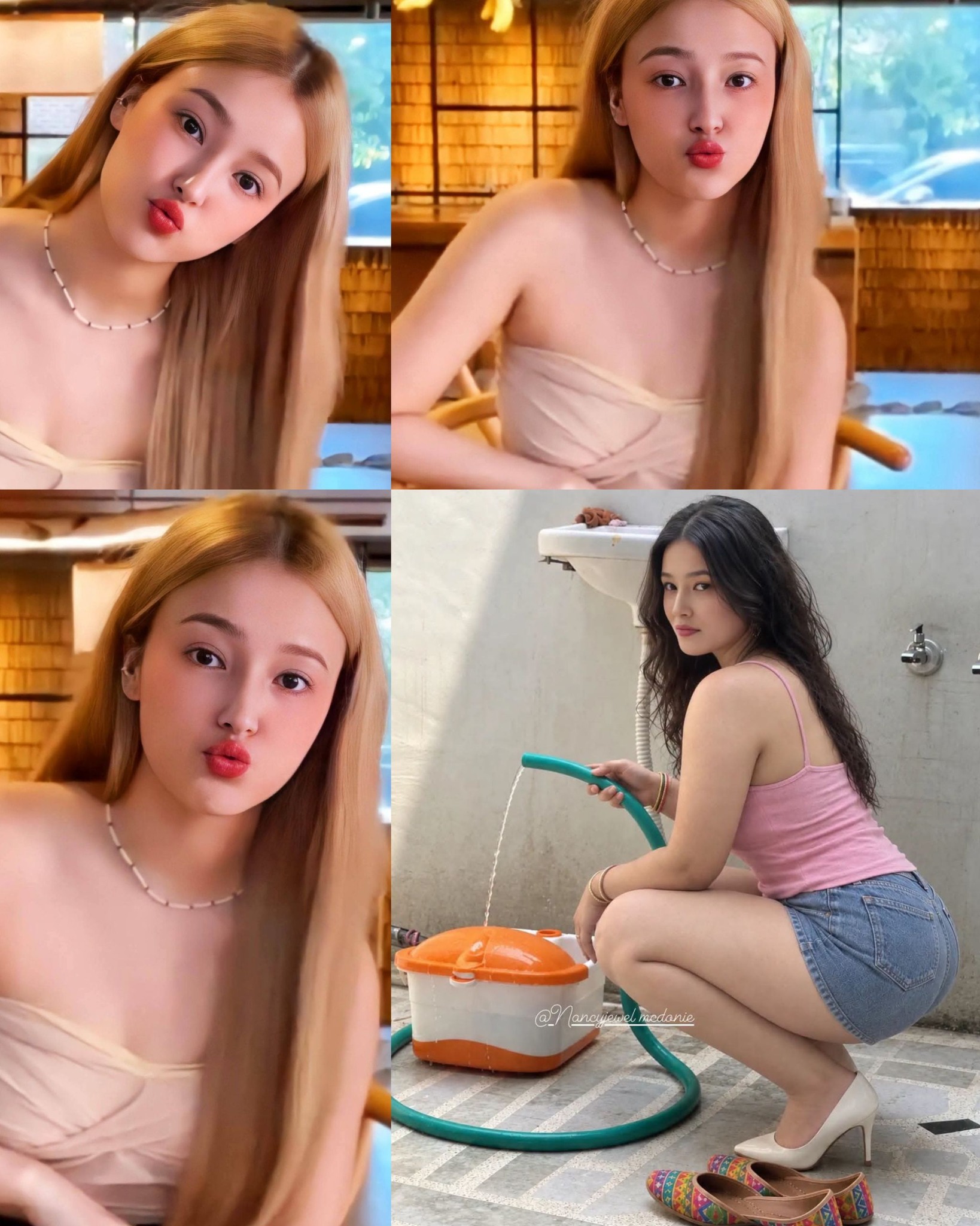 🧡 __ Nancy with a touch of sparkle ⚡ Original photo collage by