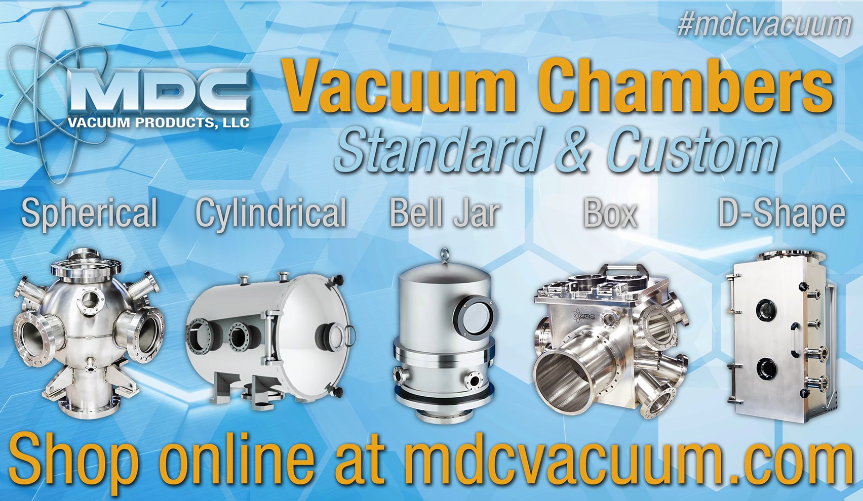 MDC - MDC offers a large selection of standard vacuum chambers and is ...