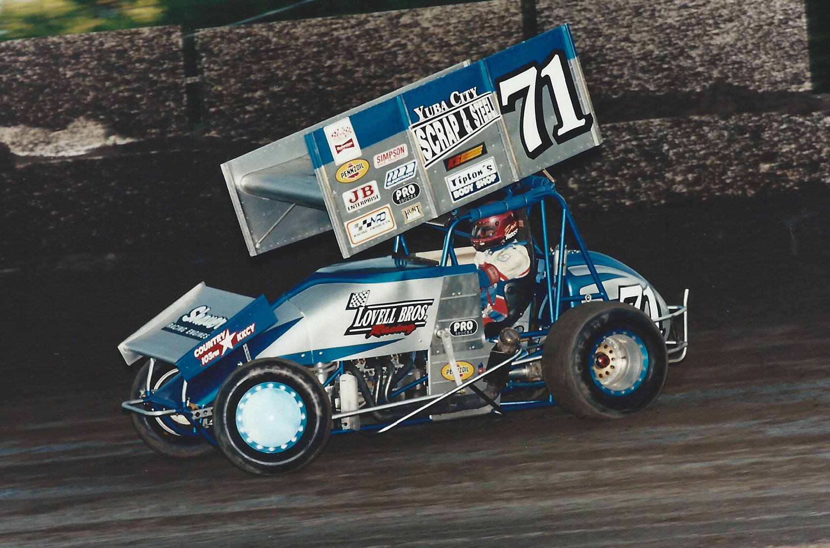 NARC - Richard Lovell's Yuba City Scrap & Steel sprint car was an ...