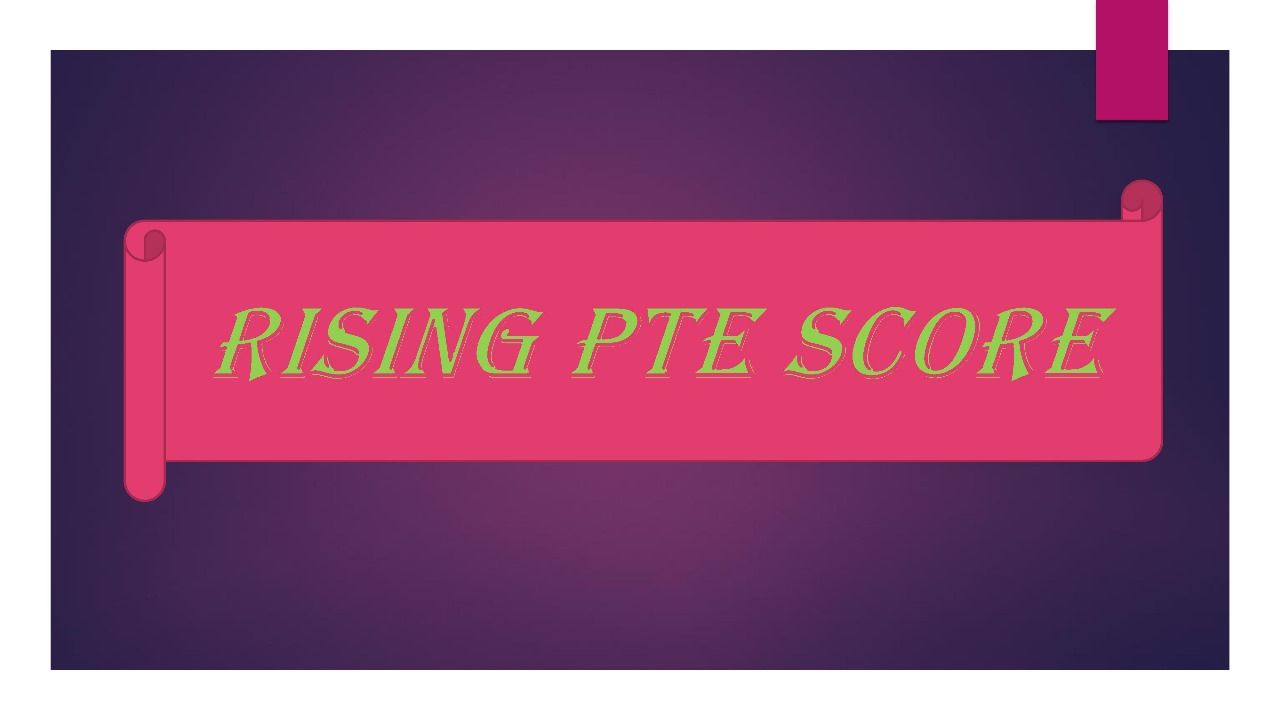 Rising PTE score. | Facebook
