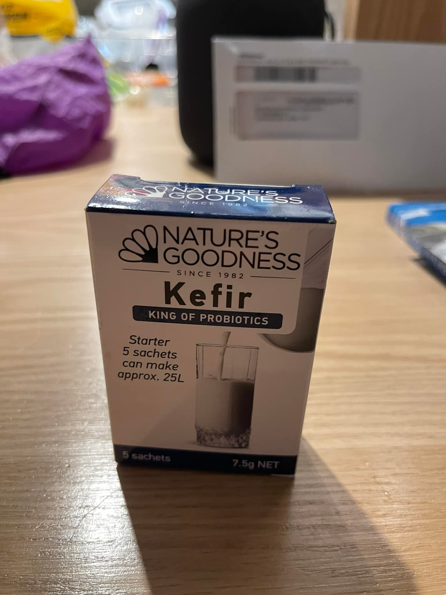 Natural Probio® Water Kefir - Starter Culture Kit – Fruit Kefir Grains + Complete Guide, Recipe