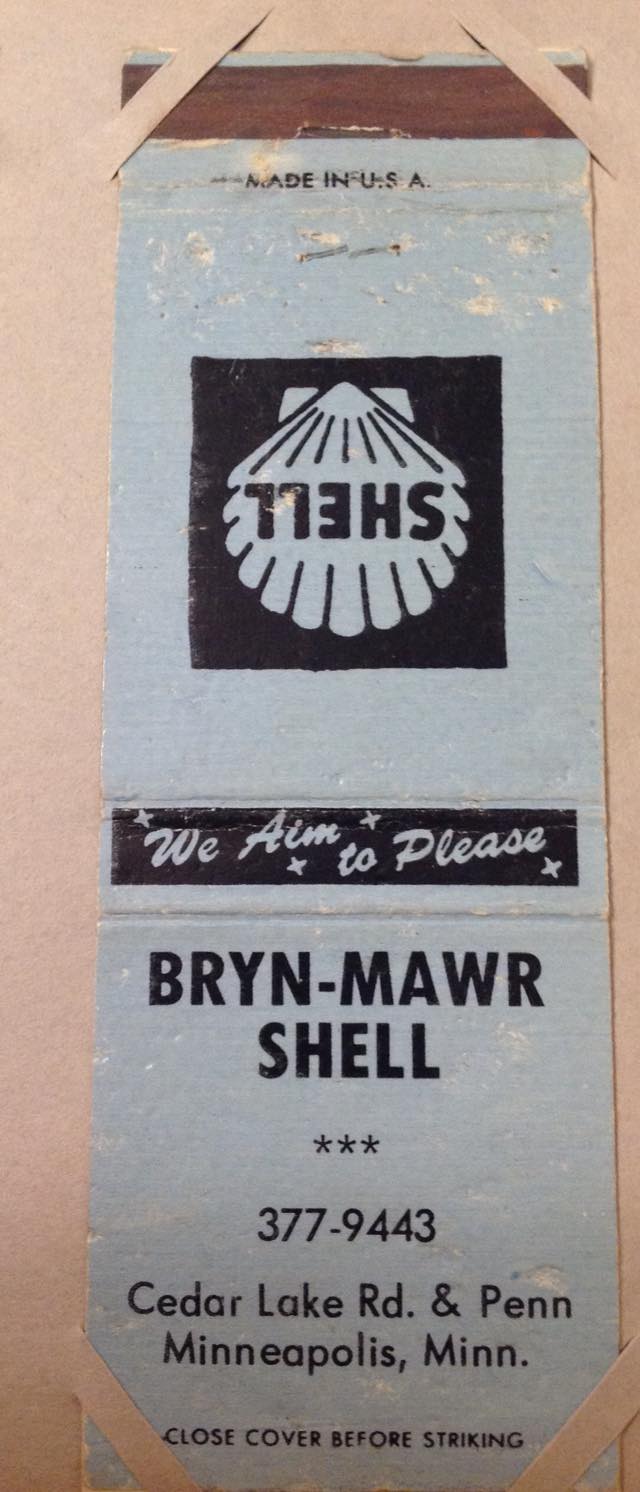 Historic Minneapolis Minnesota | Bryn Mawr Shell Matchbook | Facebook