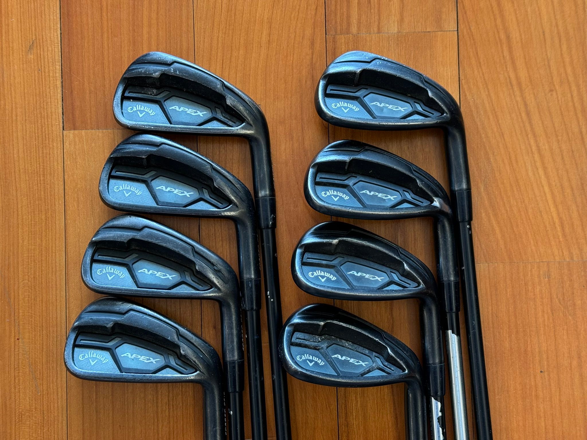 Callaway Apex CF 16 black forged irons - 4-GW - S flex