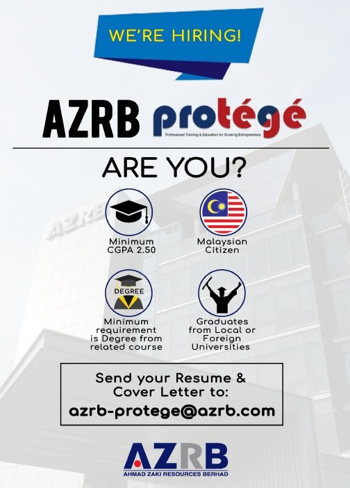 Unikl Alumni Association Official We Are Currently In The Lookout For Accounting Finance Graduates To Fill In Positions Under The Protege Programme Please Refer To The Attached Poster For Further