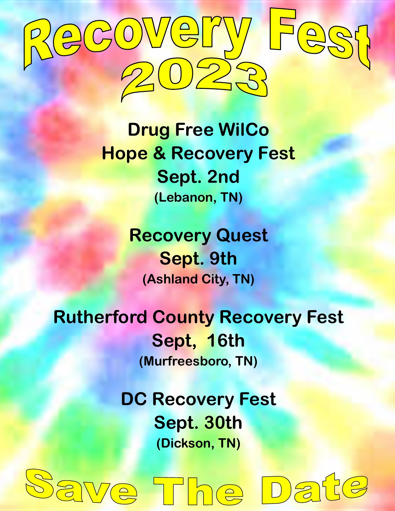 Lifeline Peer Project - Who's Ready for Recovery Fest !! Save The Dates ...
