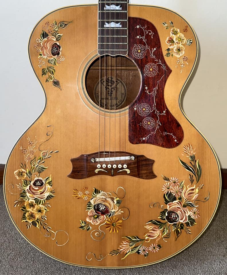 Rare Late 1970s Kiso Suzuki J200 Jumbo Acoustic Guitar for sale
