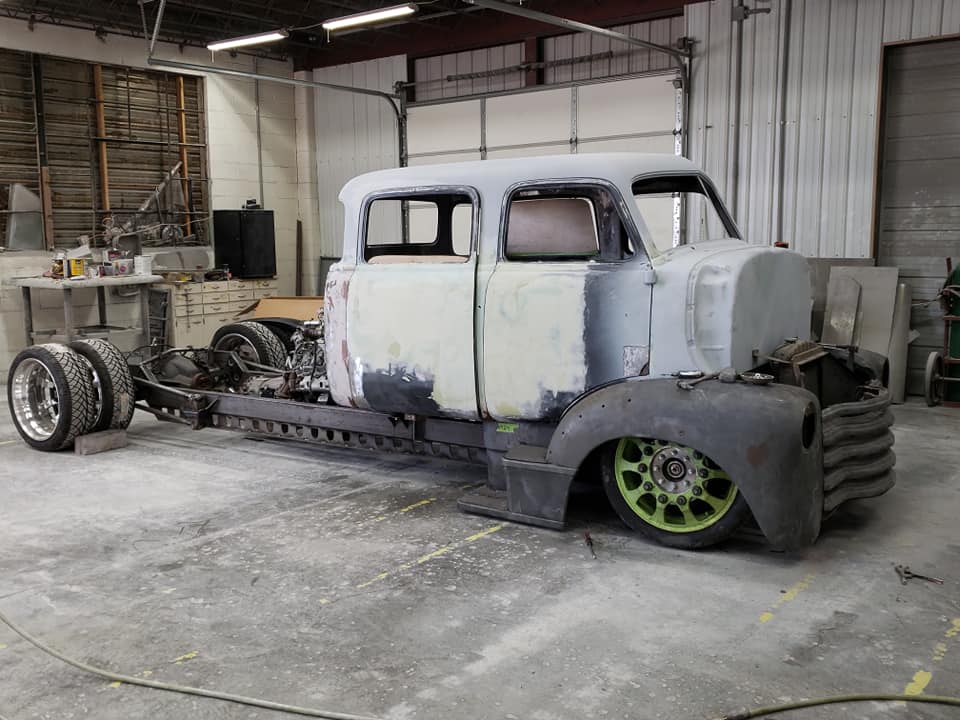 Rust 2 Rodz - Mike Studer 48 Chevy Crewcab COE starting to... | Facebook