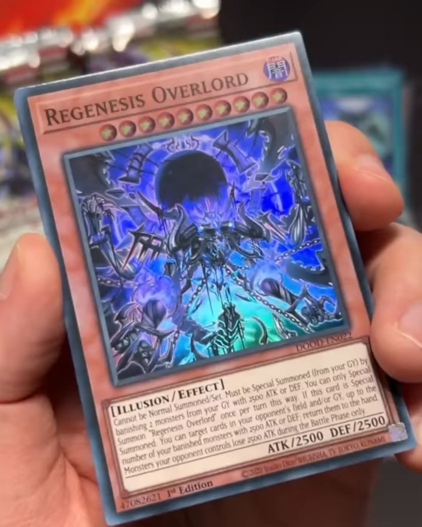 yugioh overlord deck ES01-AE038 Odd-Eyes Rebellion Dragon (SER) Regenesis combo with Overlord in