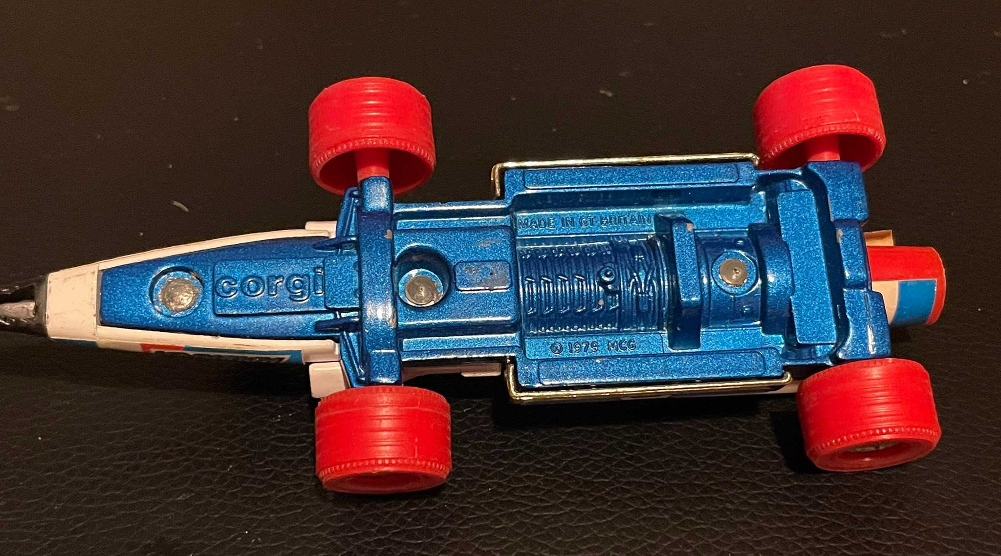 Vintage Captain America corgi vehicle from 1979