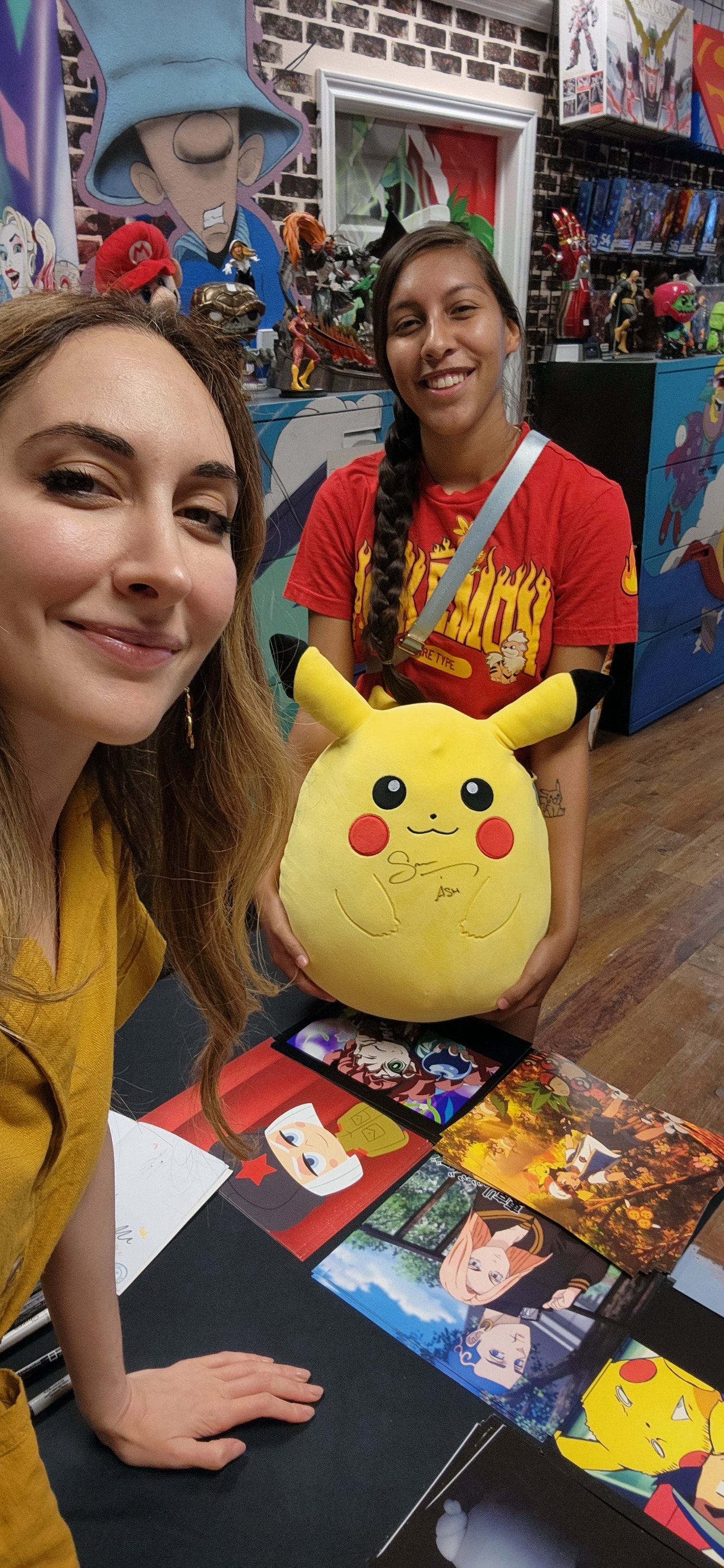 Signed Pikachu figure by Ash's voice actor