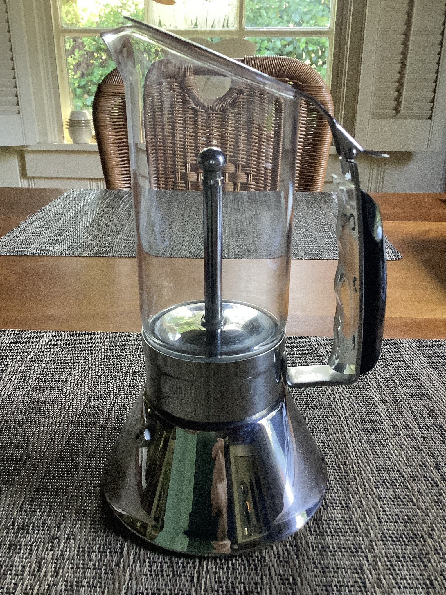 Vintage 80s Bellavista coffee maker description