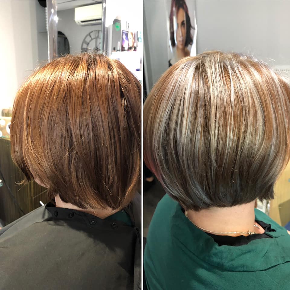 Meches Grise Sur Cheveux Brun