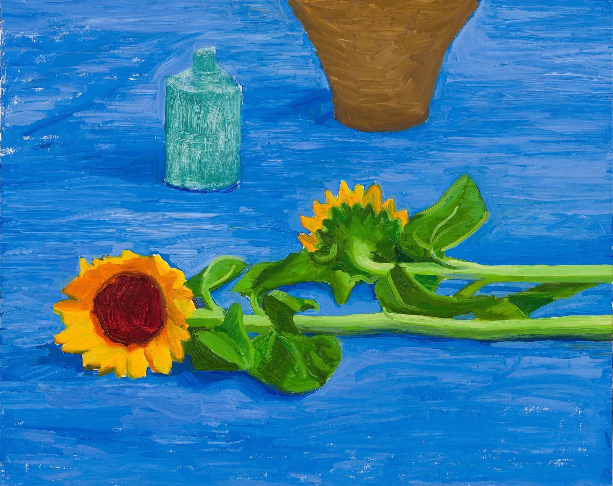 David Hockney (British Artist) Amaryllis in Vase 1984