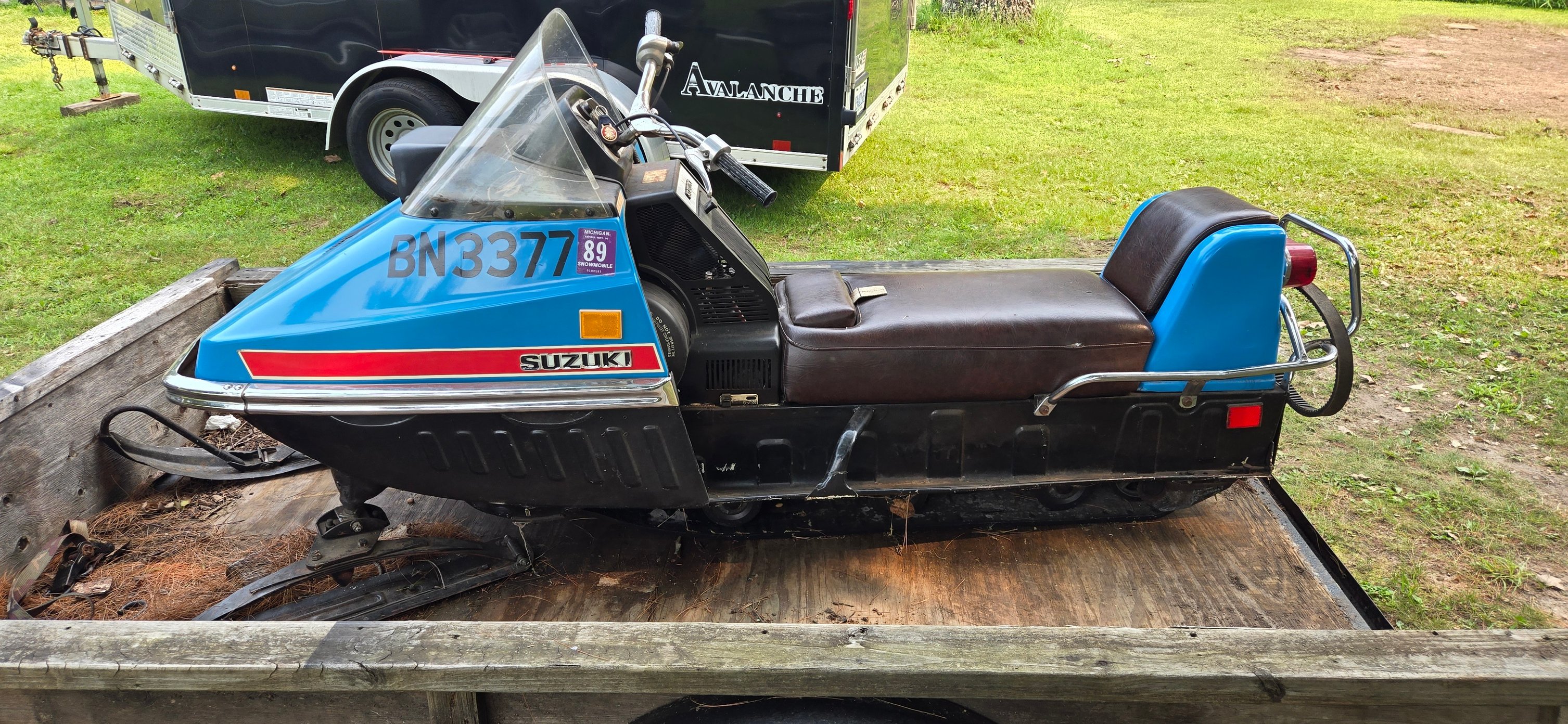 1973 Suzuki 340 snowmobile found in neighborhood