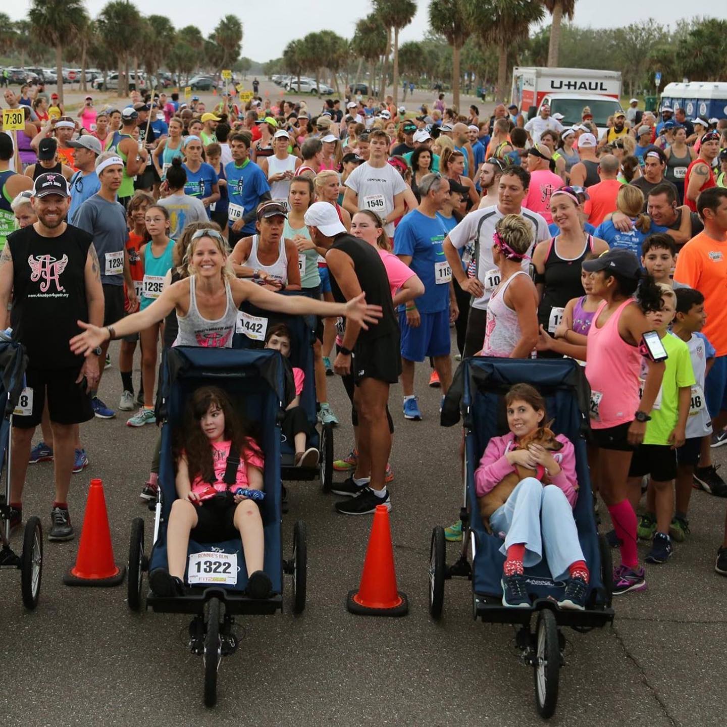 Ronnie's Run - Our starting line may look a little...