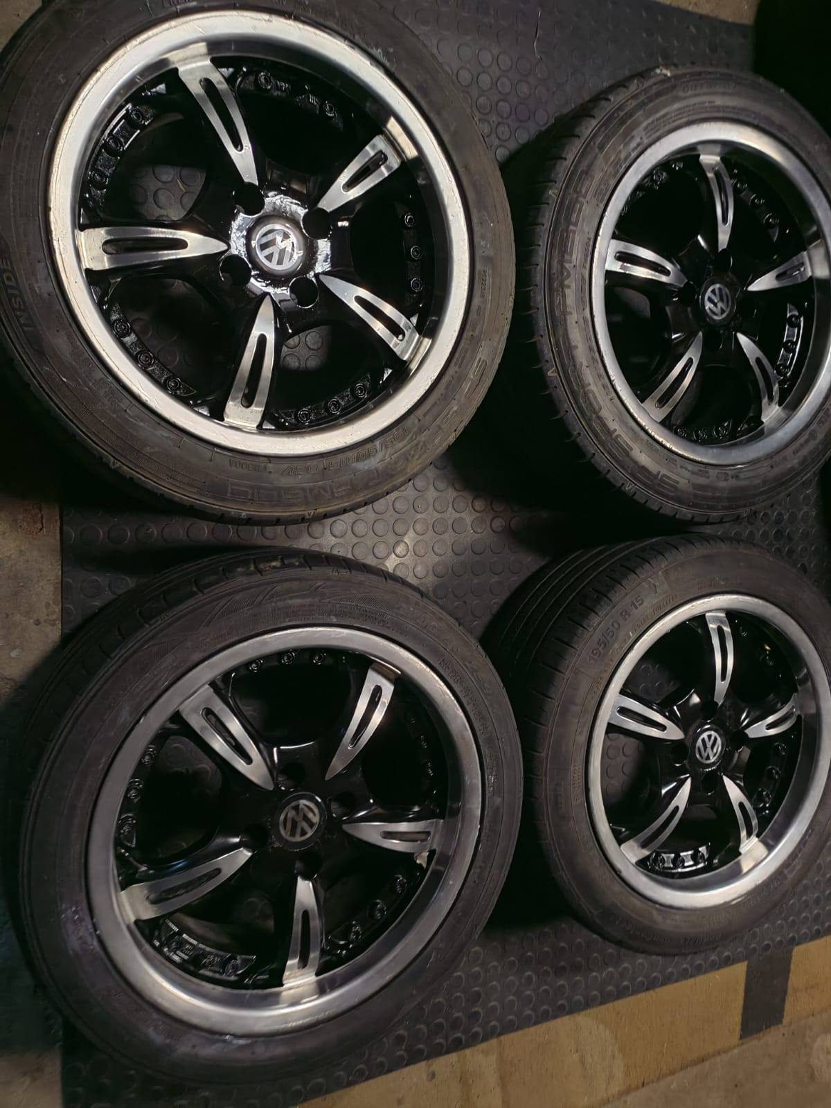 15 INCH STEELIE WIDENED RIM SET WITHOUT TYRES PRE-OWNED SOLD AS IS 