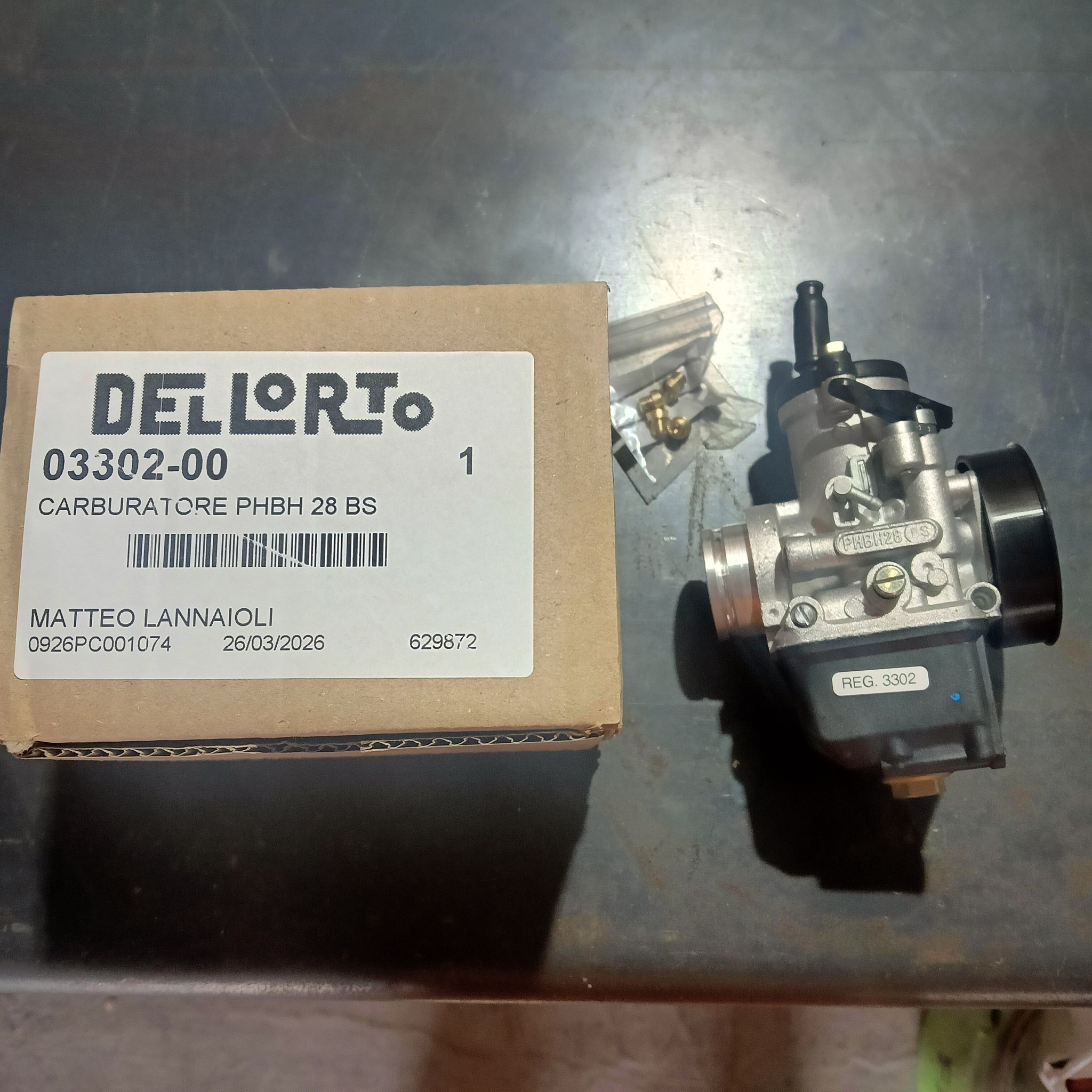 CARBURATORE PER MOTORI 310000OHV VALVOLE IN TESTA NIKKI WALBRO