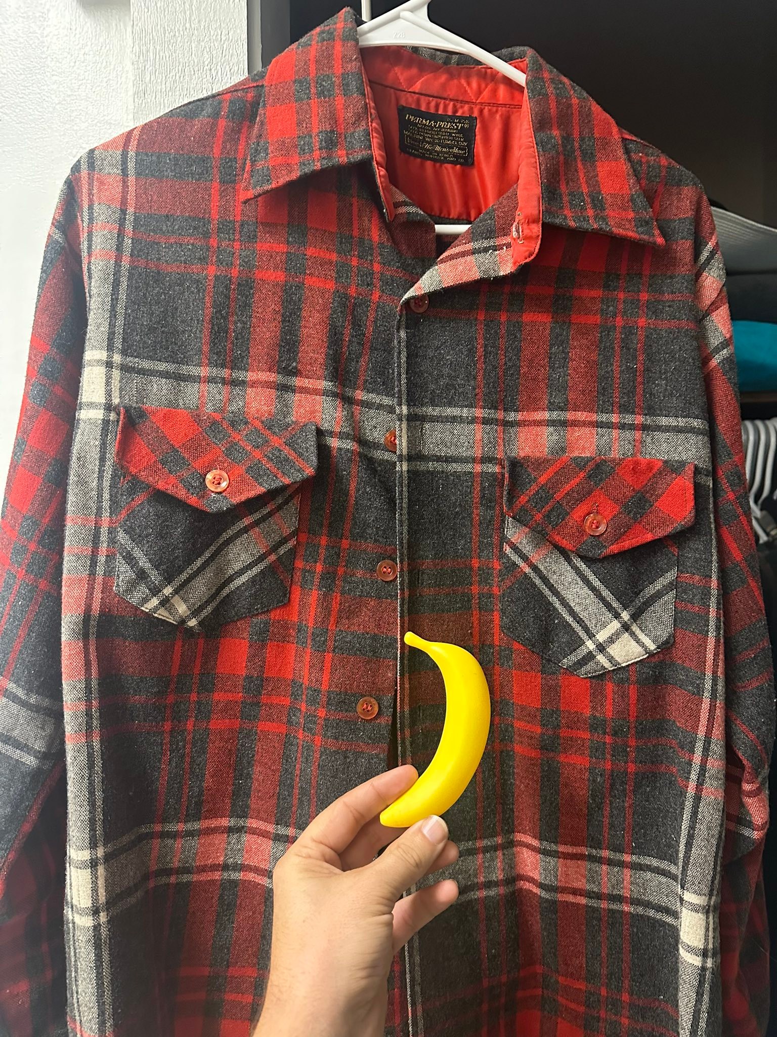 Vintage 1970s Sears plaid shirt discovery