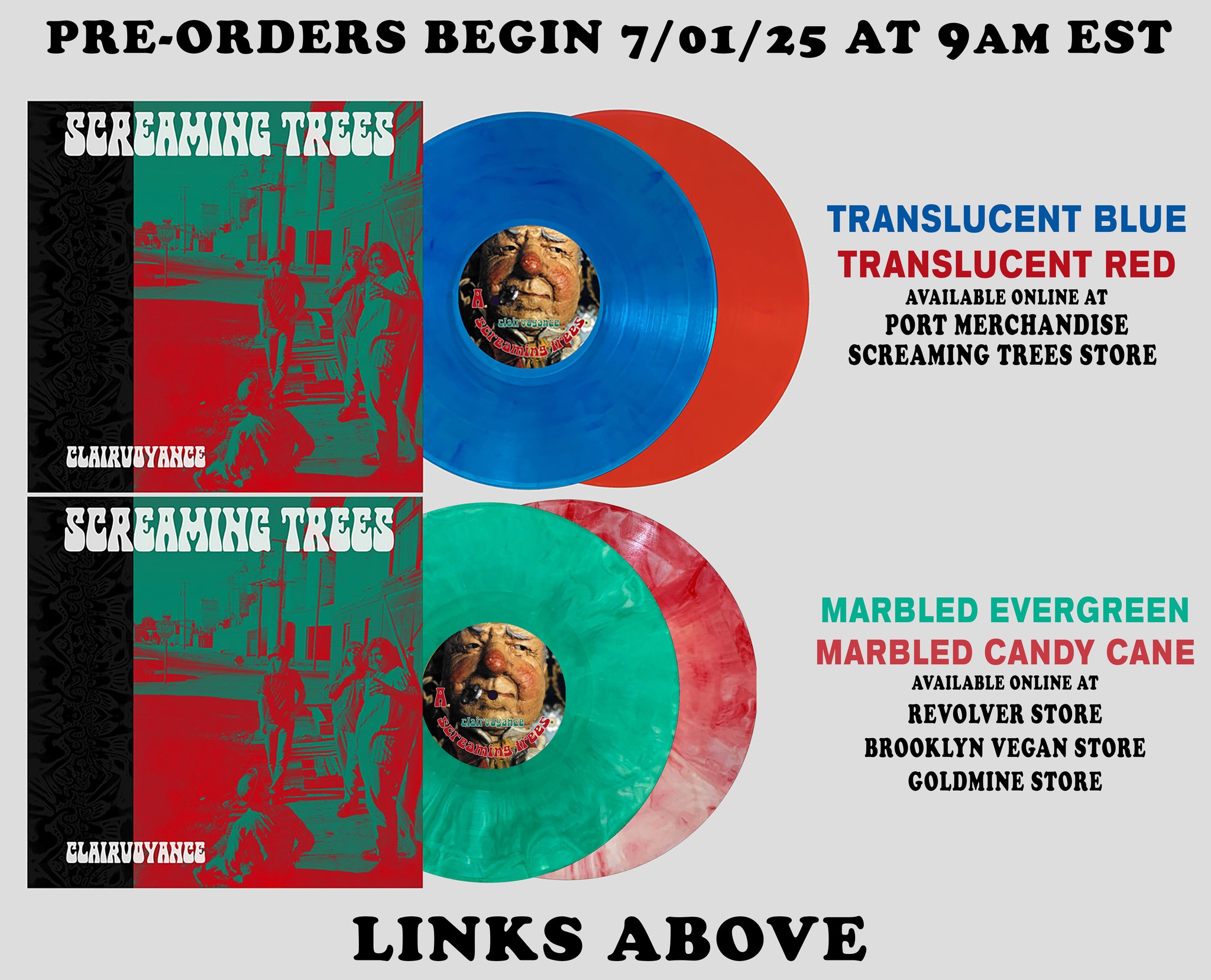 Screaming Trees Clairvoyance pre-orders start July 1st