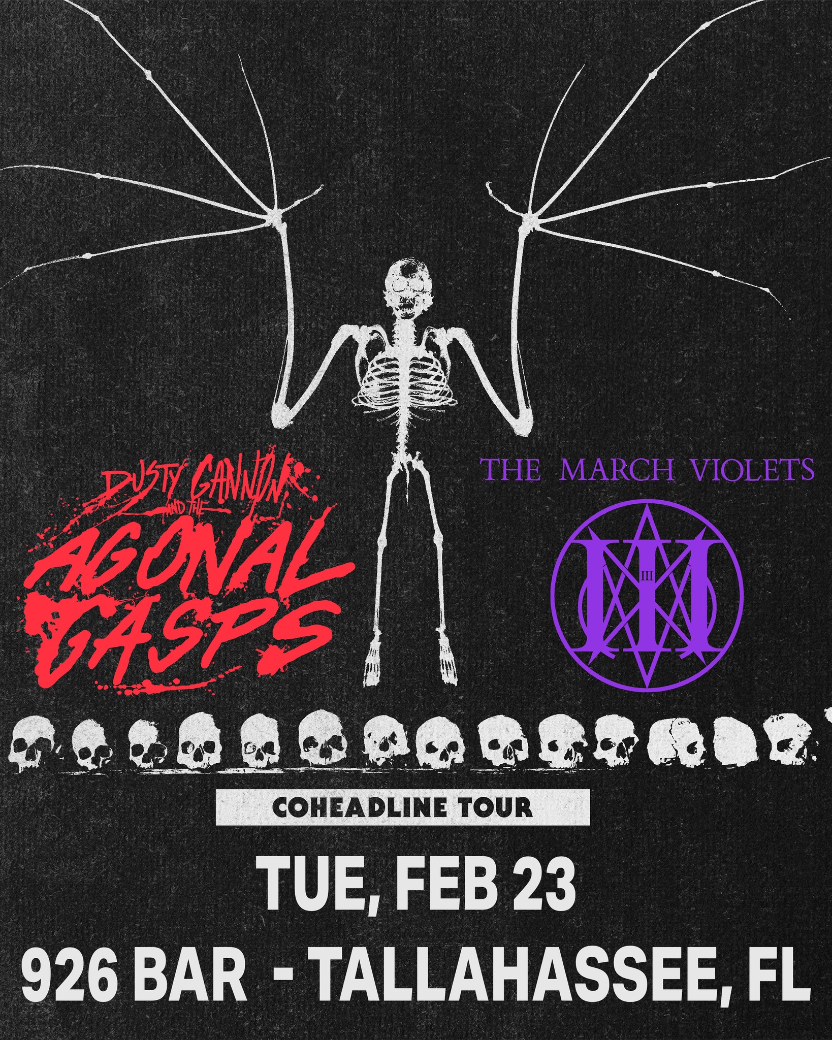 The March Violets w/ Dusty Gannon & The Agonal Gasps, band tba at 926 ...