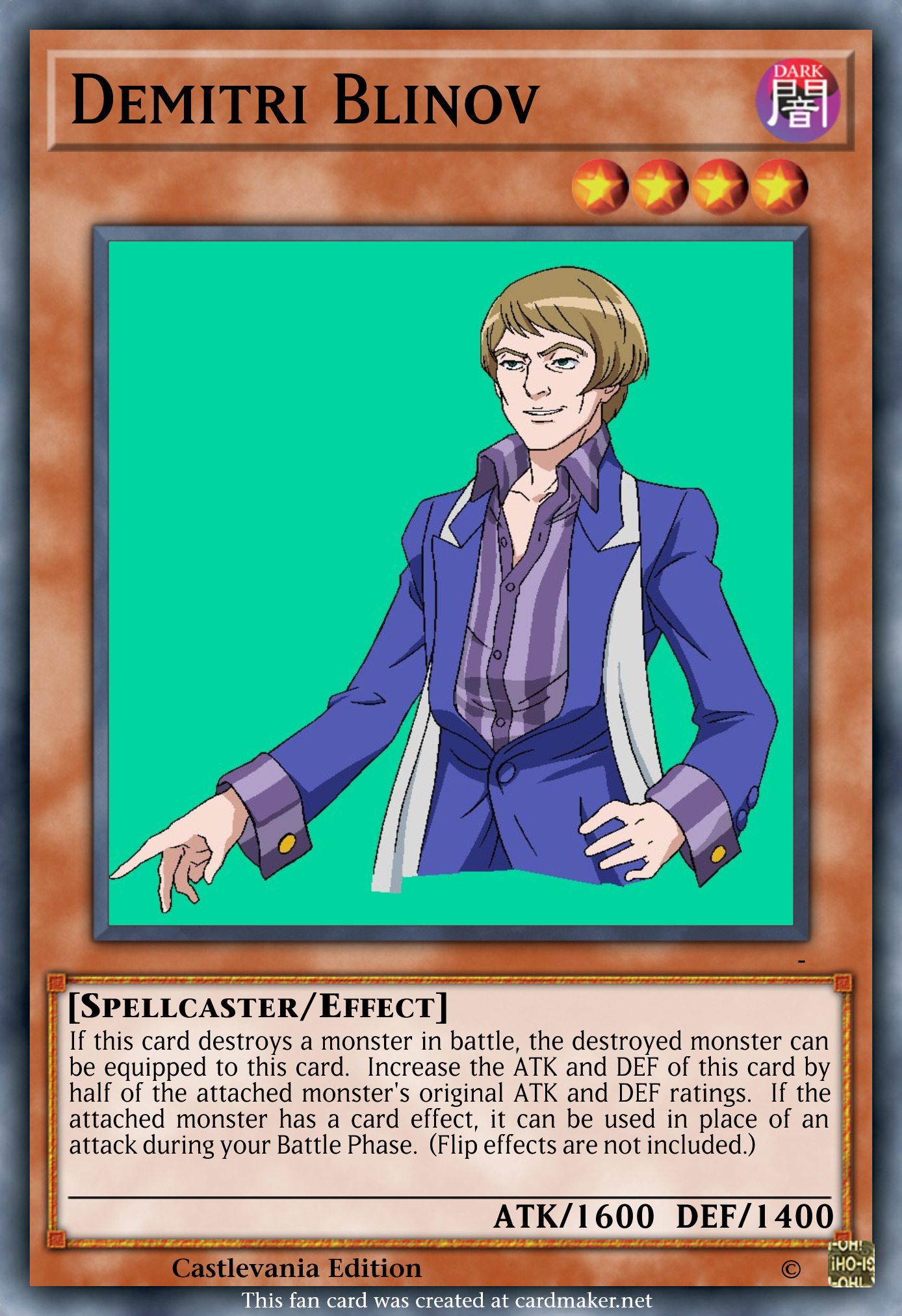 castlevania yugioh cards Vampire Hunter [SGX3-ENI19] Secret Rare Are there Castlevania characters in